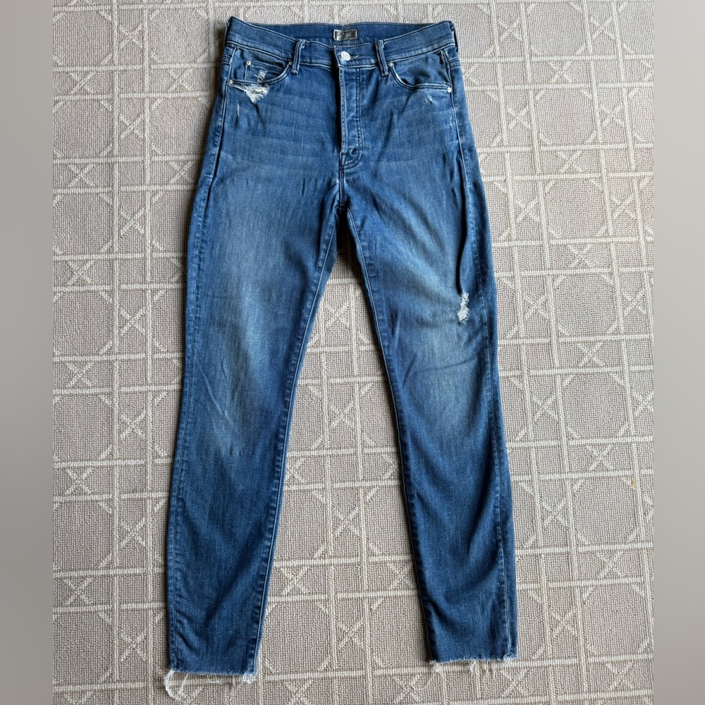 MOTHER The Stunner Ankle Fray - Graffiti Girl